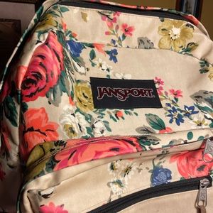 Jansport flower backpack!!